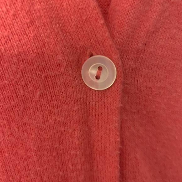 Coral J. Jill Button Up Cardigan Medium Petite with pockets - Picture 7 of 8
